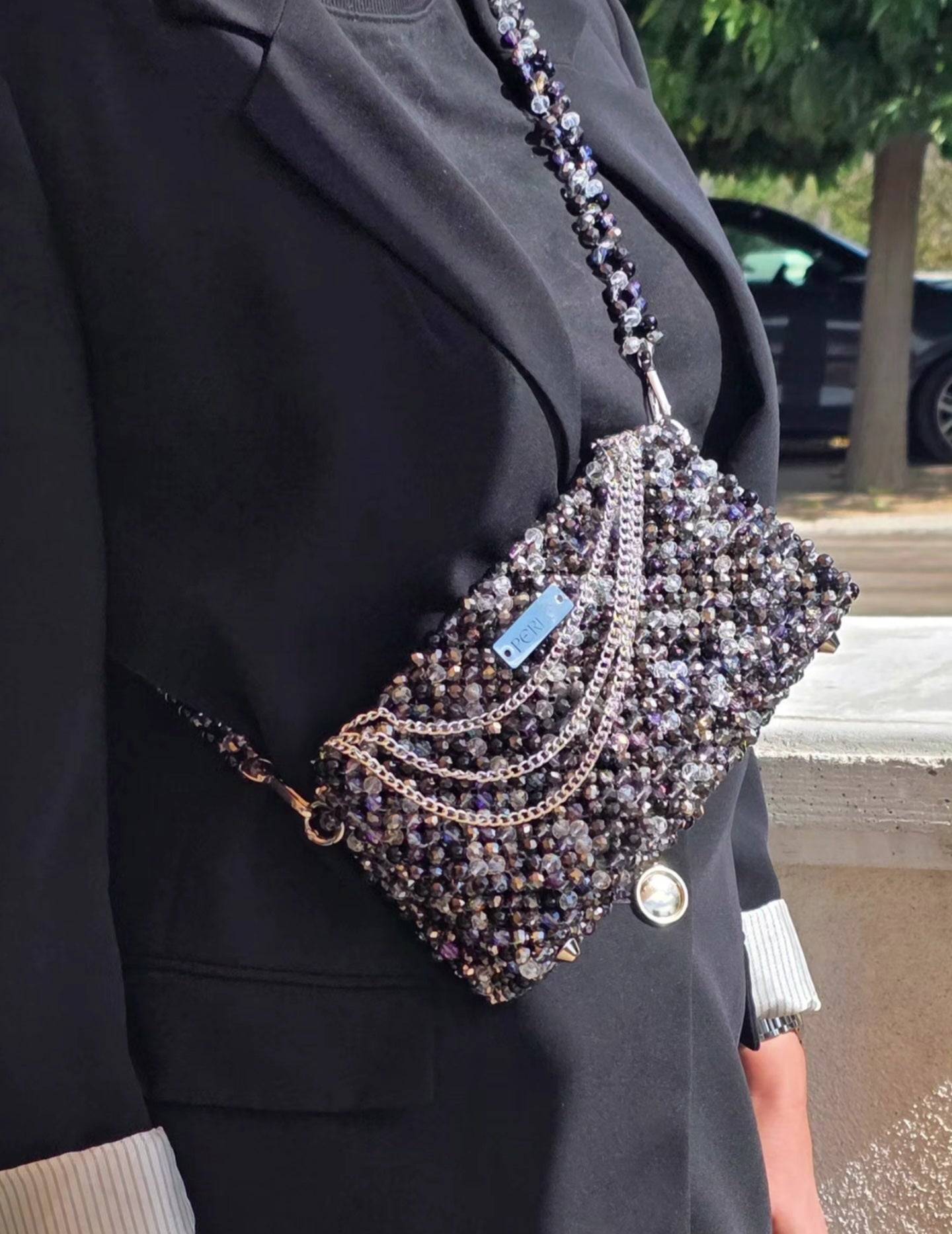 Modèle GHJULIA en perles de verre.