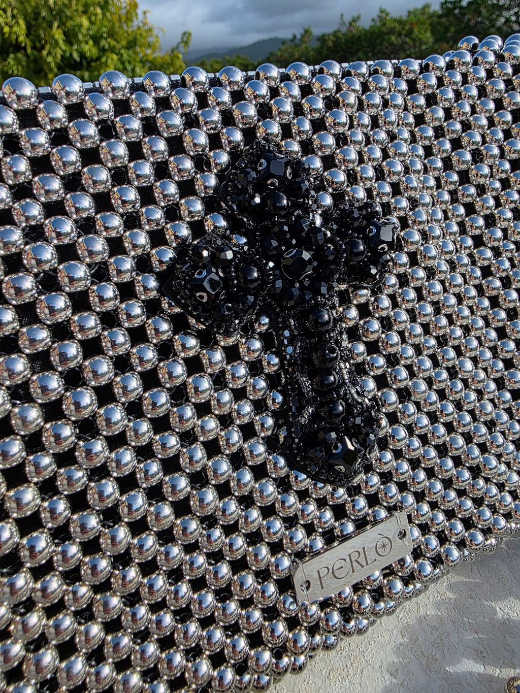 Modèle CHRISTELLE en perles acryliques.